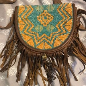 Earthbound fringe purse